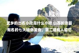 武乡的出名小吃是什么小吃 山西长治最有名的七大特色美食，第二道有人称它为“中国飞饼”