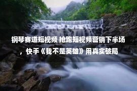 钢琴赛道短视频 抢跑短视频营销下半场，快手《我不是英雄》用真实破局