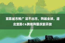 宜昌城市推广 足不出市，购遍全球，湖北宜昌C6跨境购国庆前开放