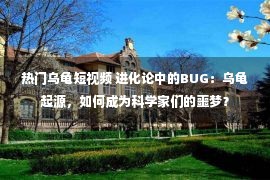 热门乌龟短视频 进化论中的BUG：乌龟起源，如何成为科学家们的噩梦？