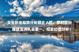 女生创业趋势分析图片 A股：伊利股份，蝉联亚洲乳业第一，投资价值分析！