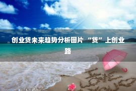 创业贷未来趋势分析图片 “贷”上创业路