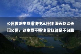 公寓做啥生意赚钱快又赚钱 潘石屹谈长租公寓：这生意不赚钱 靠烧钱是不归路