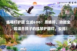 练琴灯护眼 立减600！质感好，功能全，超适合孩子的练琴护眼灯，安排！