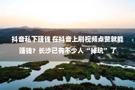 抖音私下赚钱 在抖音上刷视频点赞就能赚钱？长沙已有不少人“掉坑”了