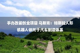 手办改装创业项目 马斯克：特斯拉人形机器人依托于汽车制造体系