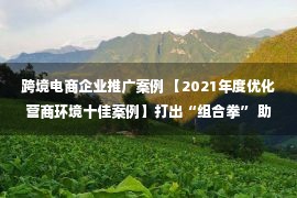 跨境电商企业推广案例 【2021年度优化营商环境十佳案例】打出“组合拳” 助力跨境贸易便利化