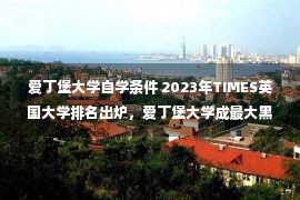 爱丁堡大学自学条件 2023年TIMES英国大学排名出炉，爱丁堡大学成最大黑马！