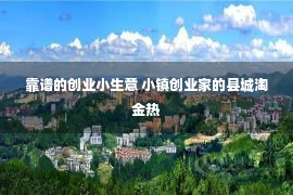 靠谱的创业小生意 小镇创业家的县城淘金热