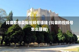 抖音怎样卖短视频号赚钱 (抖音的视频号怎么赚钱)