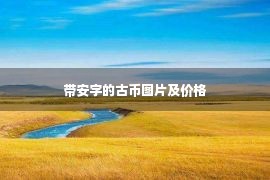 带安字的古币图片及价格