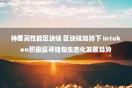 神鹿高性能区块链 区块链加持下 intoken积极探寻钱包生态化发展趋势