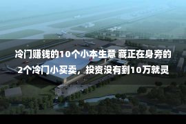 冷门赚钱的10个小本生意 藏正在身旁的2个冷门小买卖，投资没有到10万就灵动，合作小、销路广