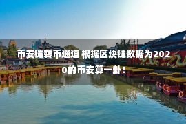 币安链转币通道 根据区块链数据为2020的币安算一卦！