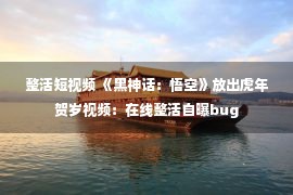 整活短视频 《黑神话：悟空》放出虎年贺岁视频：在线整活自曝bug