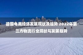 德国电商经济发展现状及趋势 2022年第三方物流行业现状与发展趋势