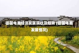 德国电商经济发展现状及趋势 (德国电商发展情况)