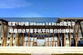 苹果14护眼 iPhone 14 Pro机型需求旺盛带动苹果手机平均售价持续攀升