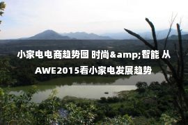 小家电电商趋势图 时尚&智能 从AWE2015看小家电发展趋势