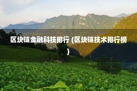 区块链金融科技排行 (区块链技术排行榜)