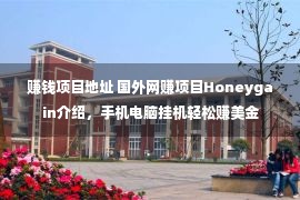 赚钱项目地址 国外网赚项目Honeygain介绍，手机电脑挂机轻松赚美金