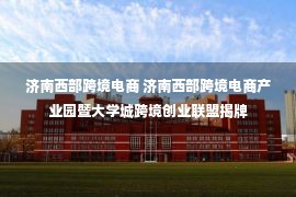 济南西部跨境电商 济南西部跨境电商产业园暨大学城跨境创业联盟揭牌