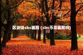 区块链sbc骗局 (sbc币是骗局吗)