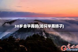 30岁自学舞狮(如何学舞狮子)