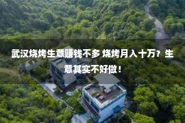 武汉烧烤生意赚钱不多 烧烤月入十万？生意其实不好做！