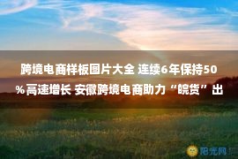 跨境电商样板图片大全 连续6年保持50%高速增长 安徽跨境电商助力“皖货”出海