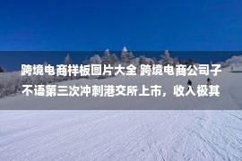 跨境电商样板图片大全 跨境电商公司子不语第三次冲刺港交所上市，收入极其依赖美国市场