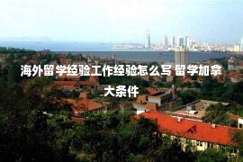 海外留学经验工作经验怎么写 留学加拿大条件