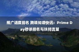 推广进度排名 跨境知道快讯：Prime Day秒杀排名与扶持流量