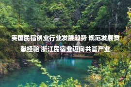 英国民宿创业行业发展趋势 规范发展贡献经验 浙江民宿业迈向共富产业