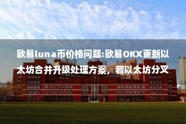 欧易luna币价格问题:欧易OKX更新以太坊合并升级处理方案，若以太坊分叉将按比例空投分叉币