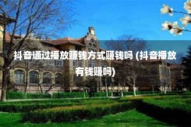 抖音通过播放赚钱方式赚钱吗 (抖音播放有钱赚吗)