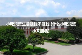 小吃投资生意赚钱不赚钱 (什么小吃投资小又赚钱)