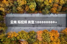 云南 短视频 类型 100000000+