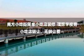 南方小吃街简单小吃店装修:理想学校旁小吃店转让，无转让费～