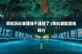 现在玩抖音赚钱不赚钱了 (唰抖音能赚钱吗?)