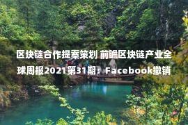 区块链合作提案策划 前瞻区块链产业全球周报2021第31期：Facebook撤销加密货币广告禁令，海南将虚拟货币“挖矿”活动列为淘汰类产业