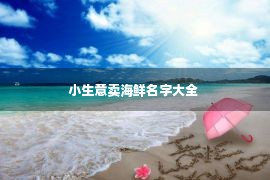 小生意卖海鲜名字大全 