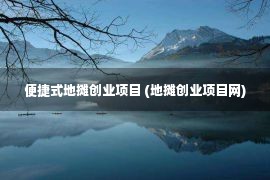 便捷式地摊创业项目 (地摊创业项目网)