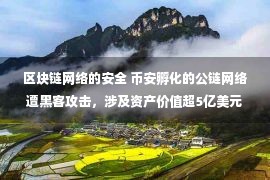 区块链网络的安全 币安孵化的公链网络遭黑客攻击，涉及资产价值超5亿美元