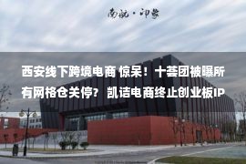 西安线下跨境电商 惊呆！十荟团被曝所有网格仓关停？ 凯诘电商终止创业板IPO 宸帆清仓甩卖 汇通达再次冲刺港交所 这一周真的是“喜忧参半”...