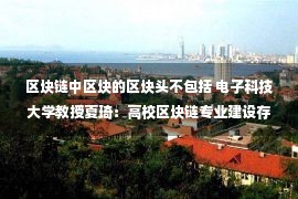 区块链中区块的区块头不包括 电子科技大学教授夏琦：高校区块链专业建设存在问题及发展趋势