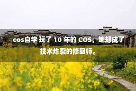 cos自学 玩了 10 年的 COS，她却成了技术炸裂的修图师。