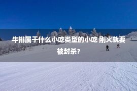 牛排属于什么小吃类型的小吃 刚火就要被封杀？