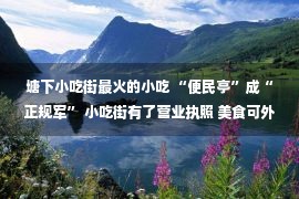 塘下小吃街最火的小吃 “便民亭”成“正规军” 小吃街有了营业执照 美食可外卖“便民亭”成“正规军” 小吃街有了营业执照 美食可外卖