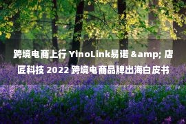 跨境电商上行 YinoLink易诺 & 店匠科技 2022 跨境电商品牌出海白皮书重磅发布！